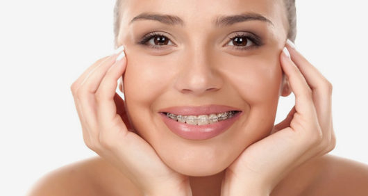 Stock Image of Model Laughing with Teeth Clip