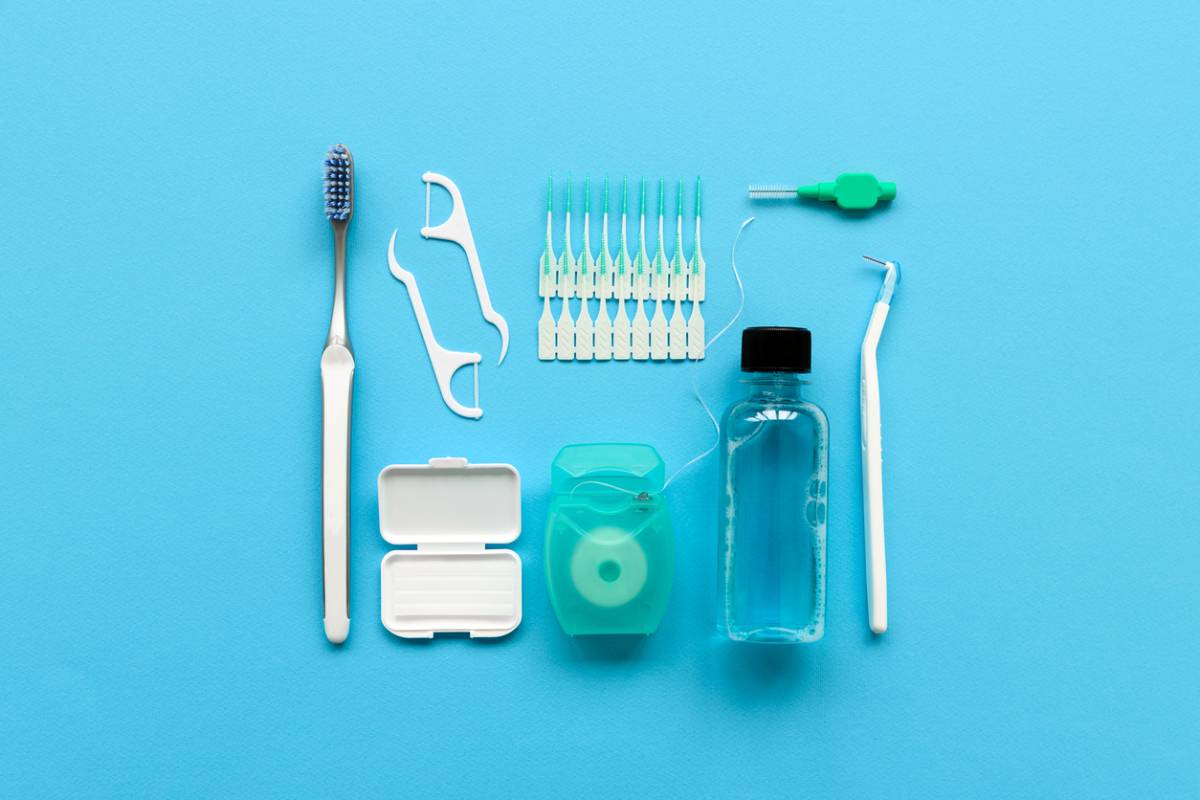 Instruments and tools for flossing with braces